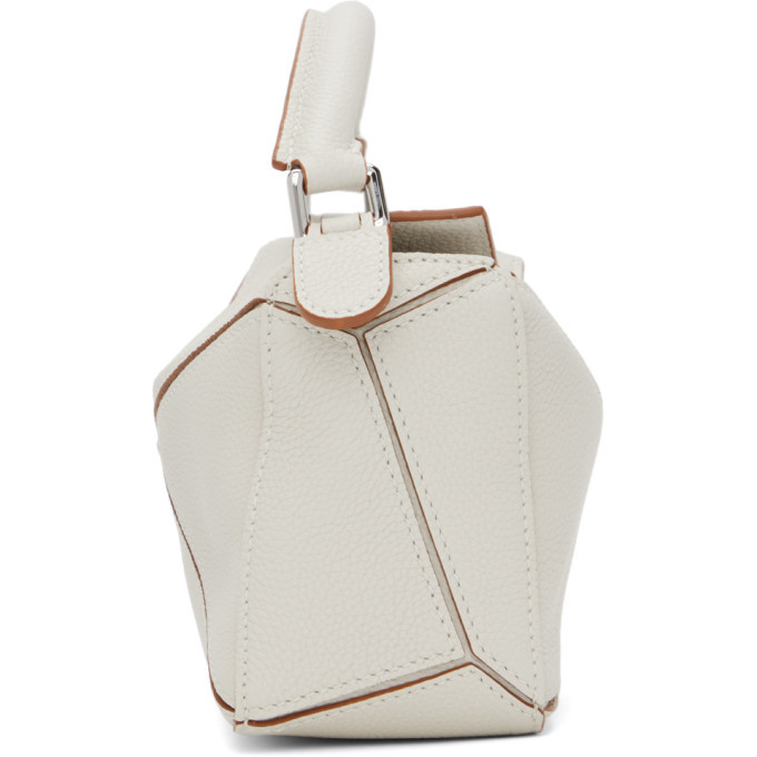 Loewe White Mini Puzzle Bag Loewe