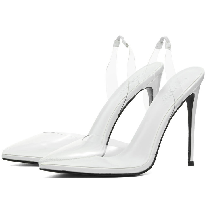 Photo: Femme LA Women's Macallan Sling Back Pump in Lambo White