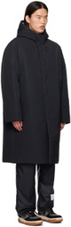 Thom Browne Black Tech Hooded Down Jacket