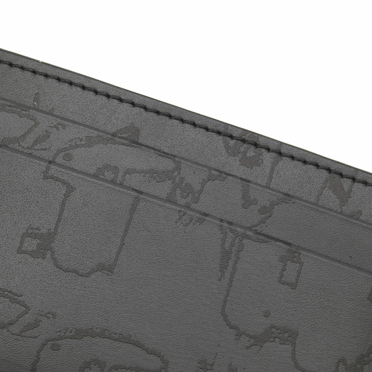 Alexander McQueen Men's Graffiti Logo Card Holder in Black