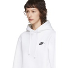 Nike White Sportswear Club Hoodie