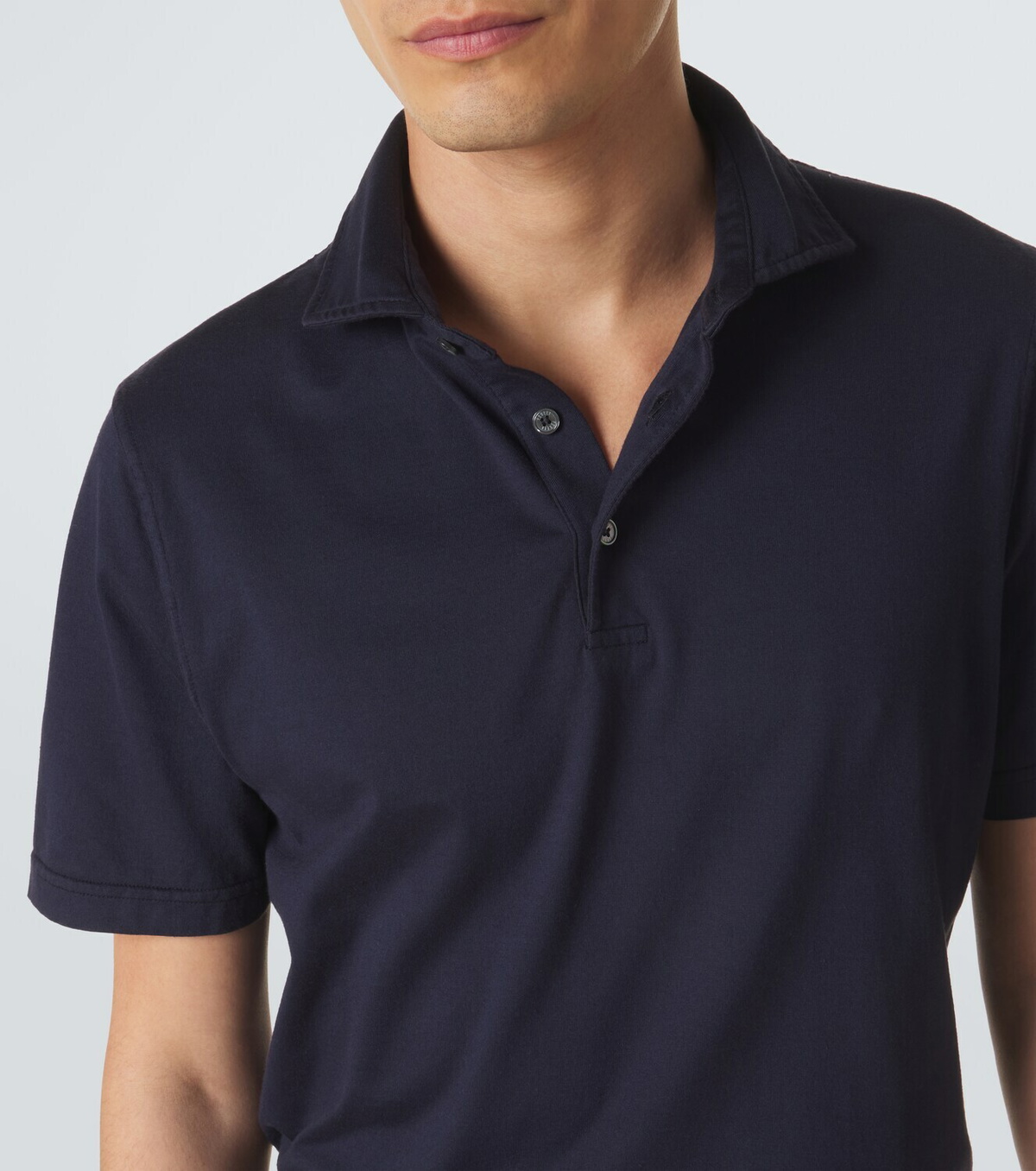 Fedeli Cotton jersey polo shirt