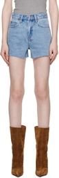 Ksubi Blue Rise N Hi Authentik Denim Shorts