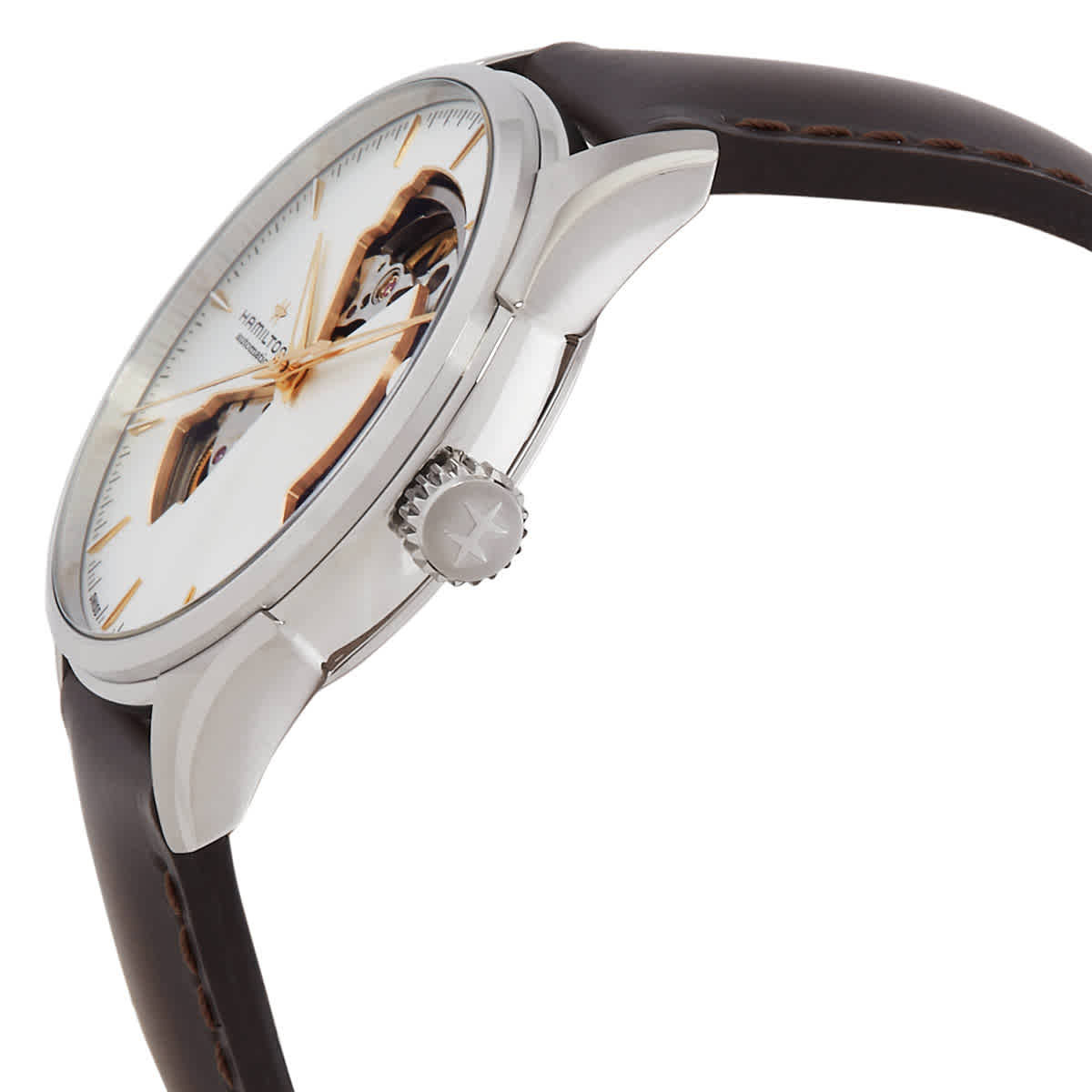 Hamilton Jazzmaster Open Heart Auto Automatic Silver Dial Watch H32675551