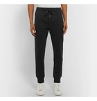 Dolce & Gabbana - Slim-Fit Tapered Logo-Appliquéd Cotton-Jersey Sweatpants - Black