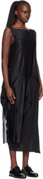 Y-3 Black Mesh Midi Dress