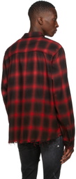 AMIRI Red Core Shadow Plaid Shirt