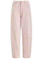 Ganni Barrel-leg Jeans Pink