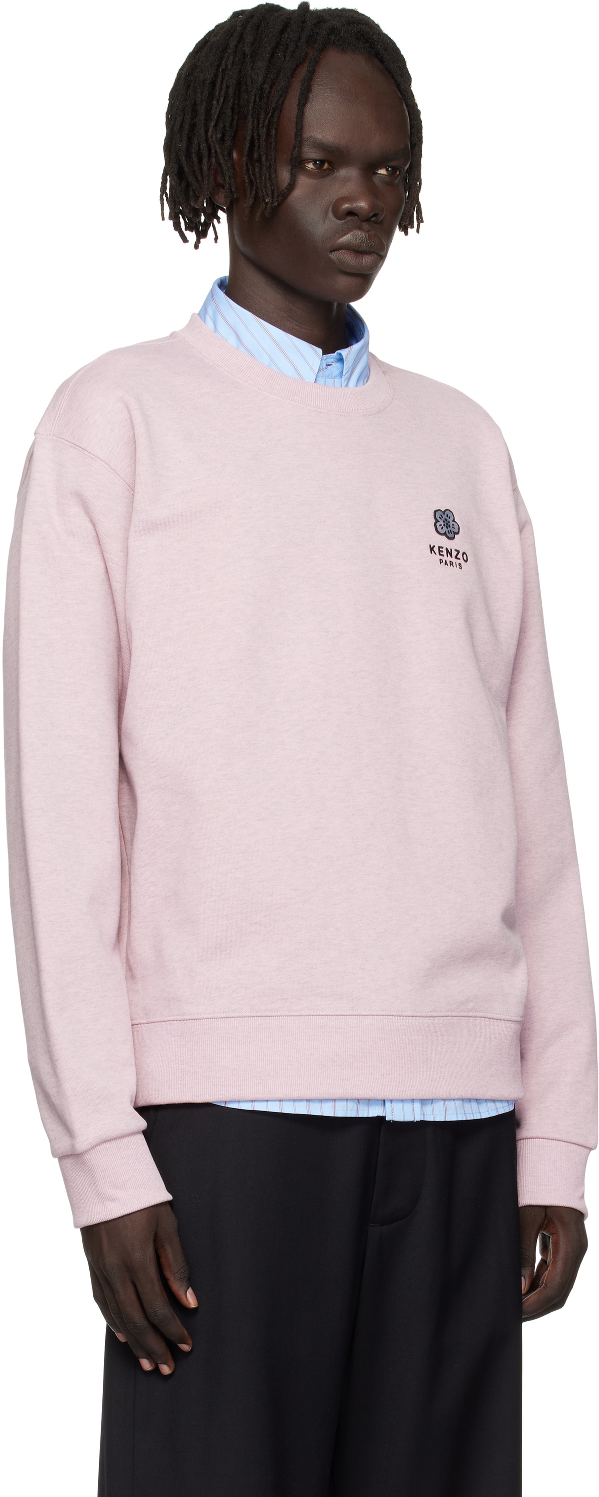Kenzo Pink Kenzo Paris 'Boke Flower' Embroidered Sweatshirt