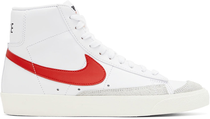 Photo: Nike White Blazer Mid '77 Vintage High-Top Sneakers