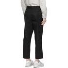 Comme des Garcons Homme Black Gabardine Chino Trousers