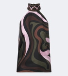 Pucci Marmo halterneck silk twill top