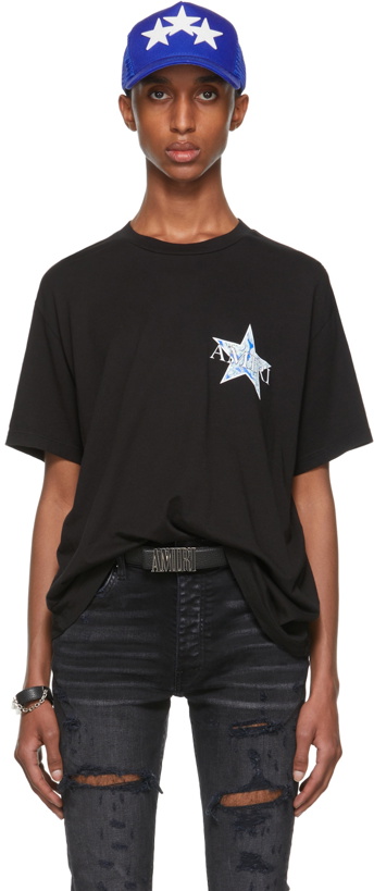 Photo: AMIRI Black Paisley Star T-Shirt