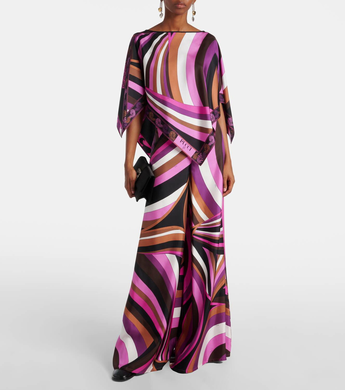 Pucci Iride printed silk twill top Emilio Pucci