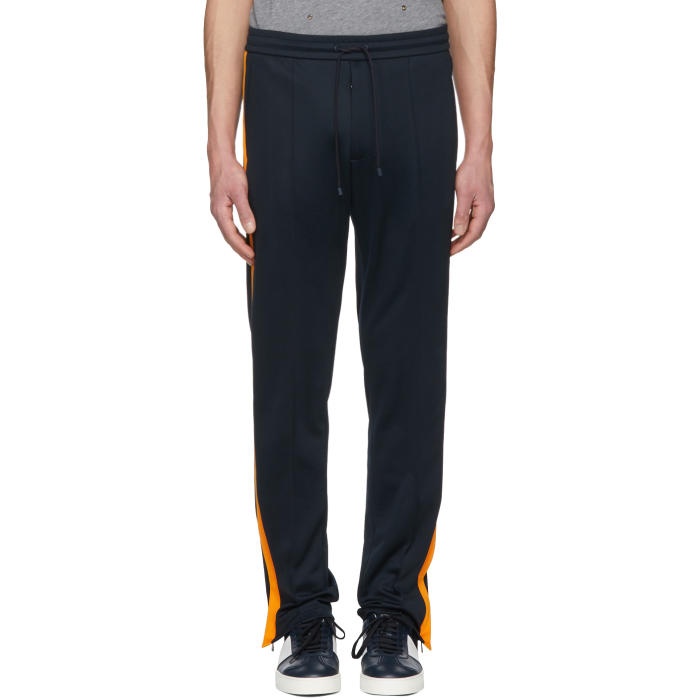 Photo: Valentino Navy and Orange Zip Trousers