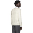 Ralph Lauren Purple Label Off-White Cashmere Cable-Knit Sweater