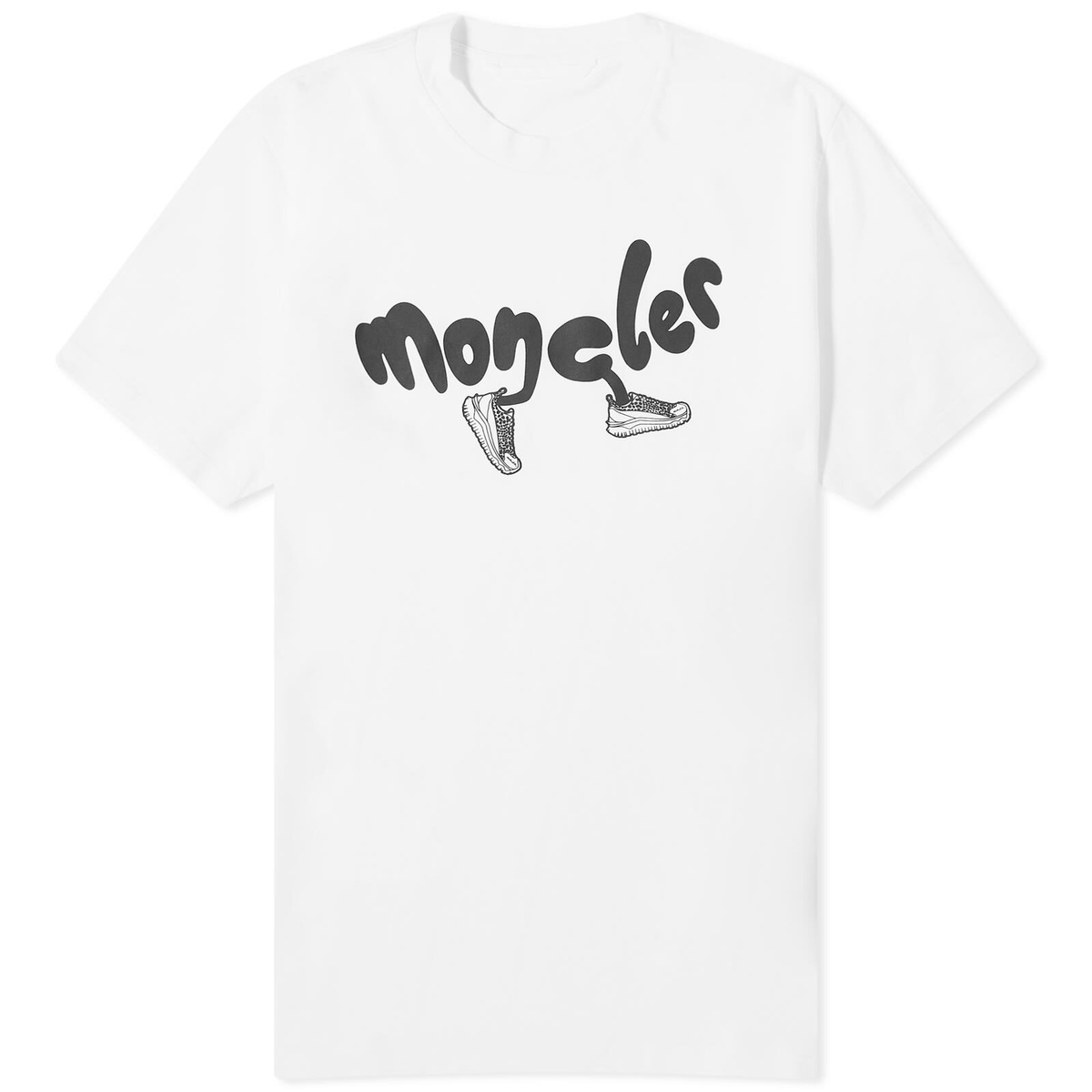 moncler lettering graphic t shirt