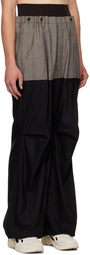 Raf Simons Black Contrast Legs Trousers