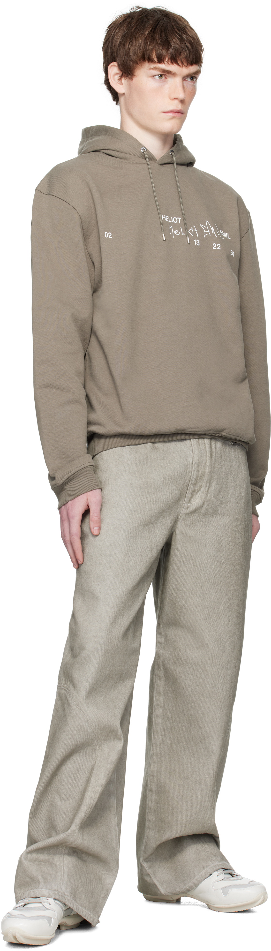 HELIOT EMIL Gray Fulgens Hoodie