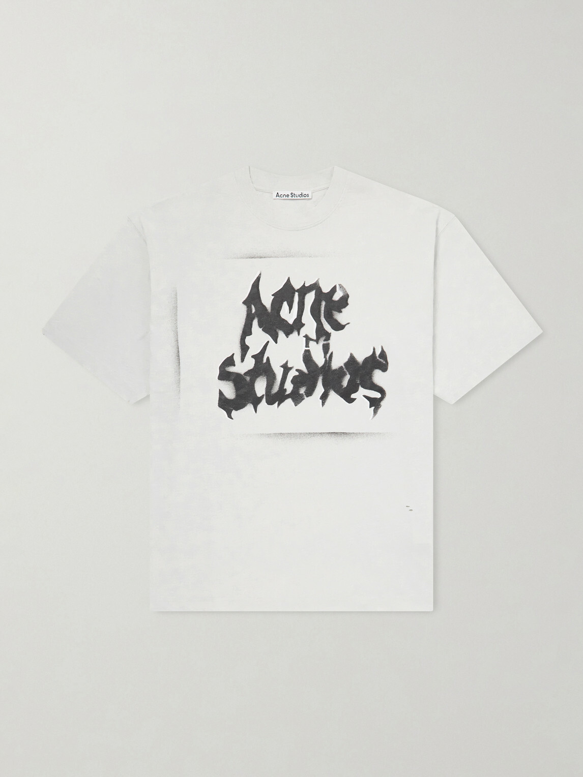 Acne Studios - Logo-Print Distressed Cotton-Blend Jersey T-Shirt
