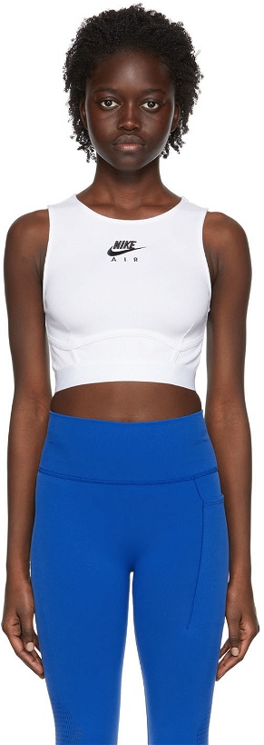 Photo: Nike White Cotton Tank Top