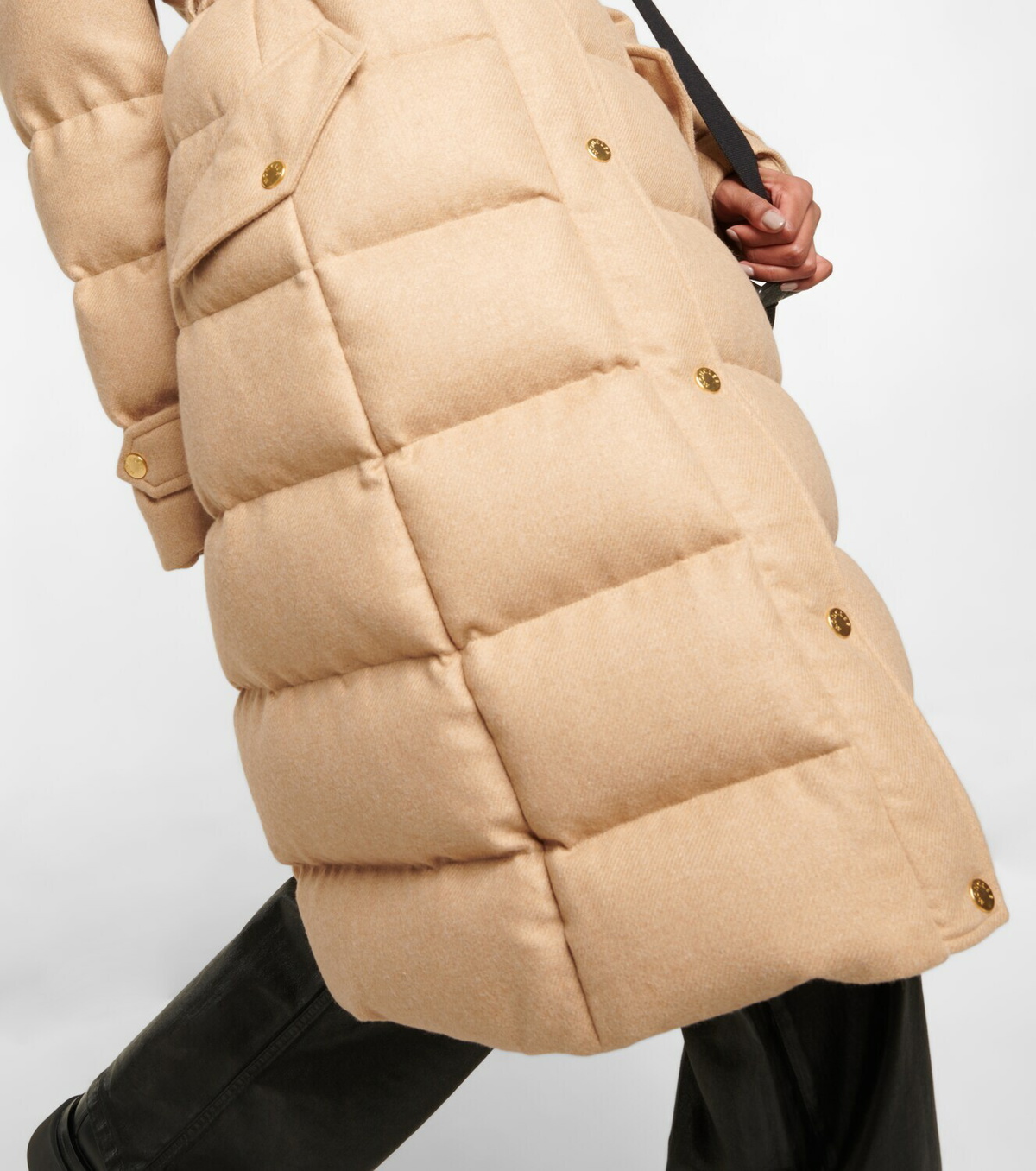 Moncler - Glere faux fur-trimmed down coat Moncler