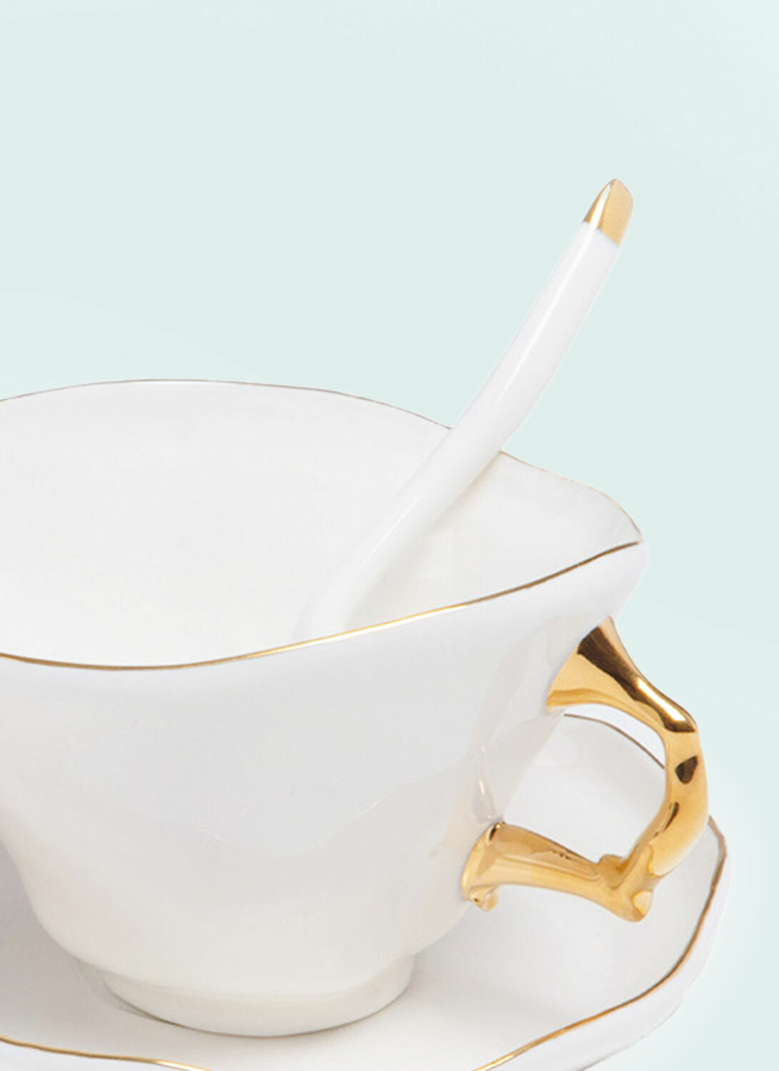 Seletti Meltdown Teacup, Saucer And Spoon Set