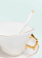 Seletti Meltdown Teacup, Saucer And Spoon Set