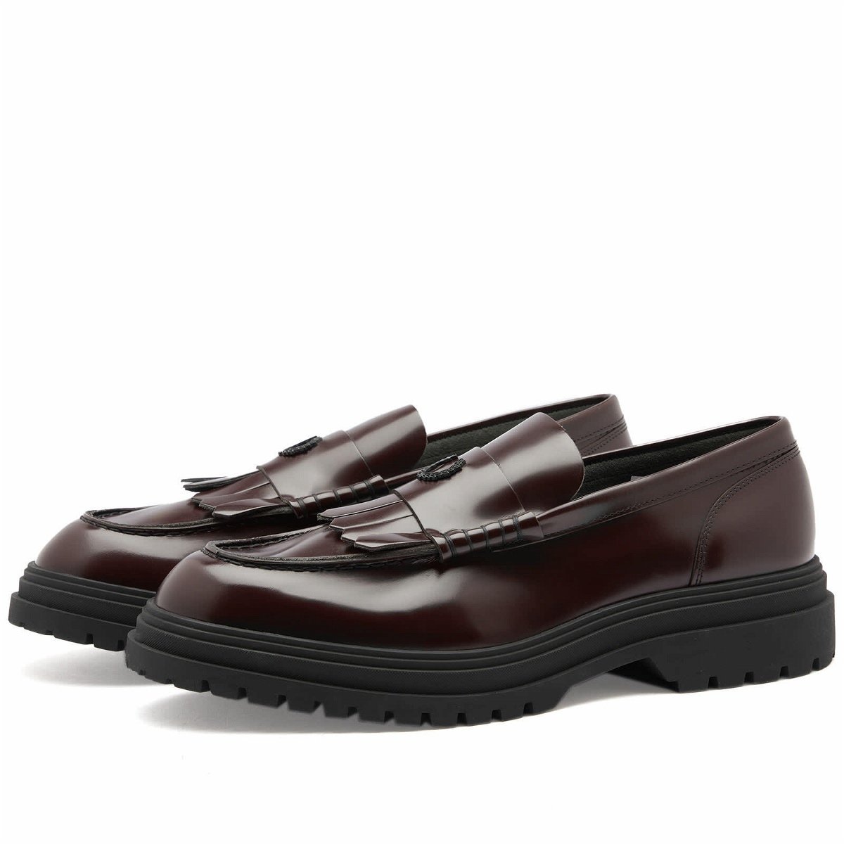 Fred Perry Men's Leather Loafer in Oxblood Fred Perry