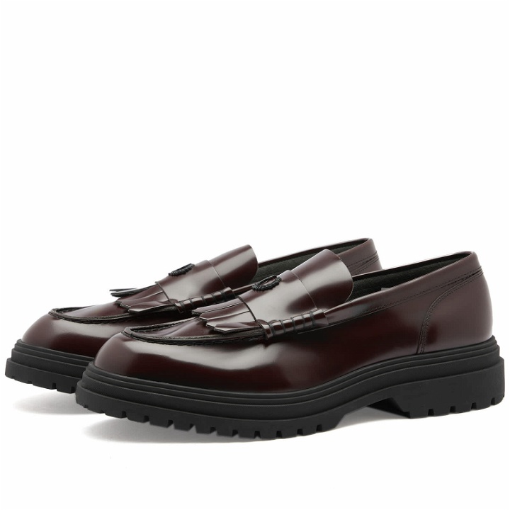 Photo: Fred Perry Men's Leather Loafer in Oxblood