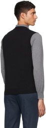 Brunello Cucinelli Black Cashmere V-Neck Vest