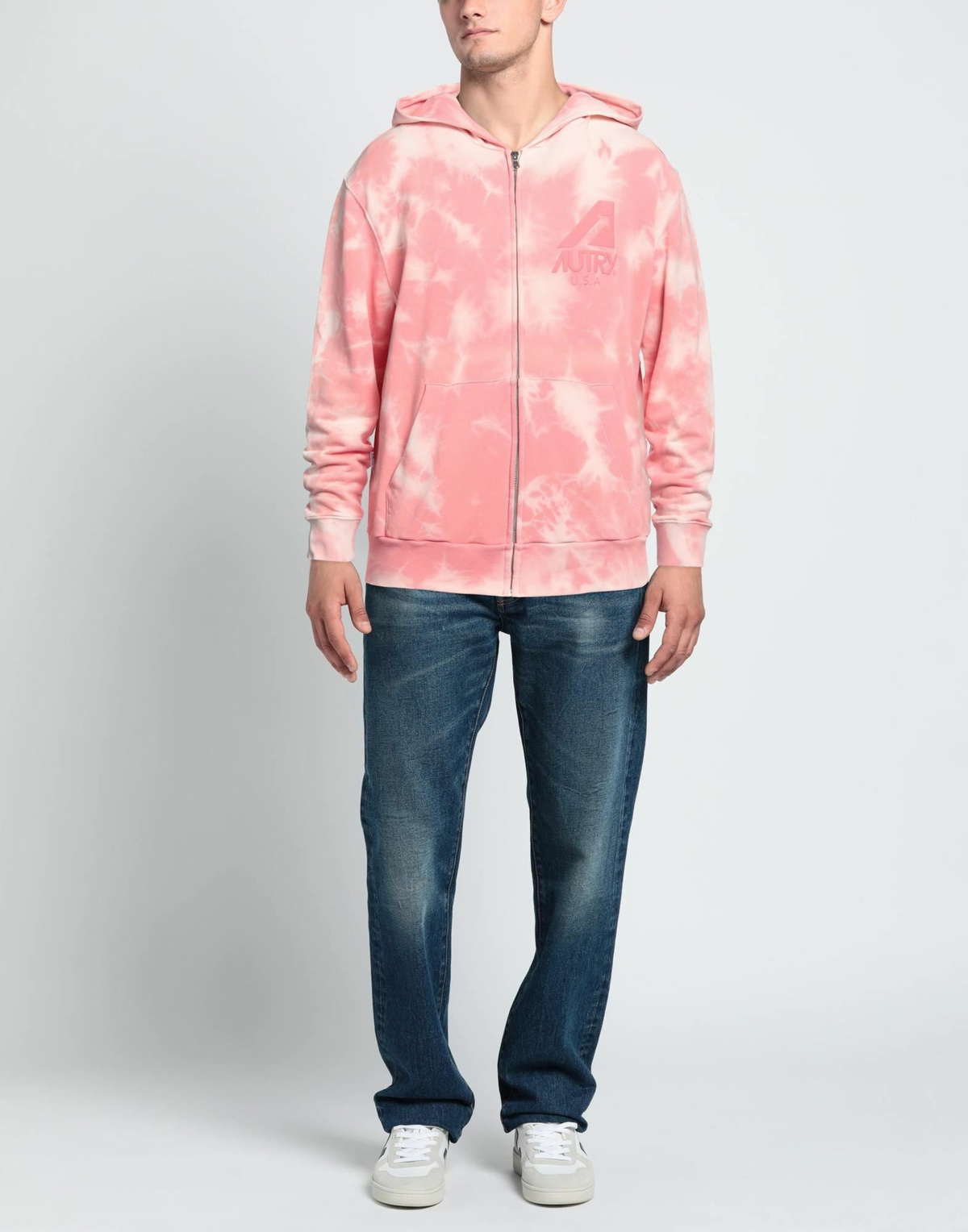Autry Mens Sweatshirt in Pink