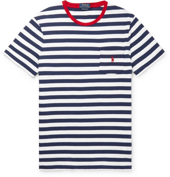 Photo: Polo Ralph Lauren - Striped Cotton-Jersey T-shirt - Men - Navy