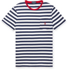 Polo Ralph Lauren - Striped Cotton-Jersey T-shirt - Men - Navy