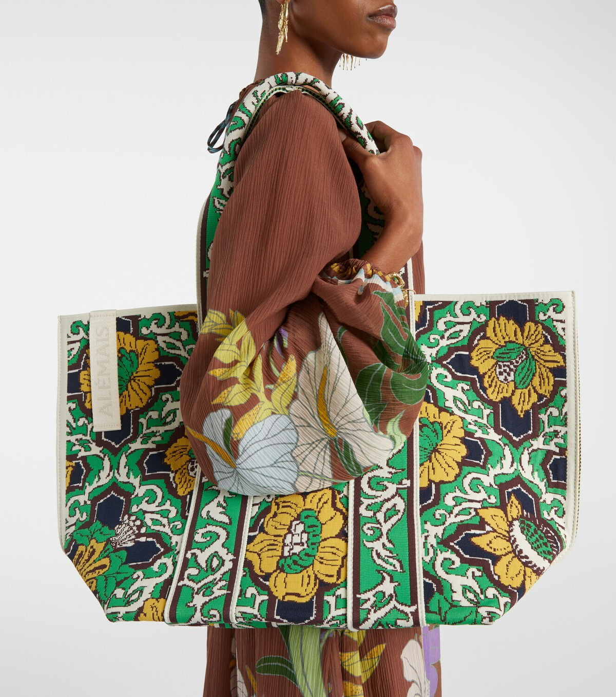 Alémais Liana Large jacquard tote bag