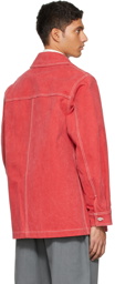 Kuro Red Paraffin Canvas Jacket