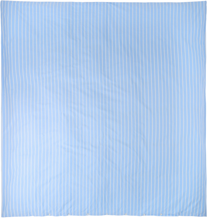 Photo: Tekla Blue Percale Duvet Cover, Queen
