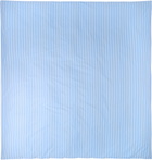 Tekla Blue Percale Duvet Cover, Queen