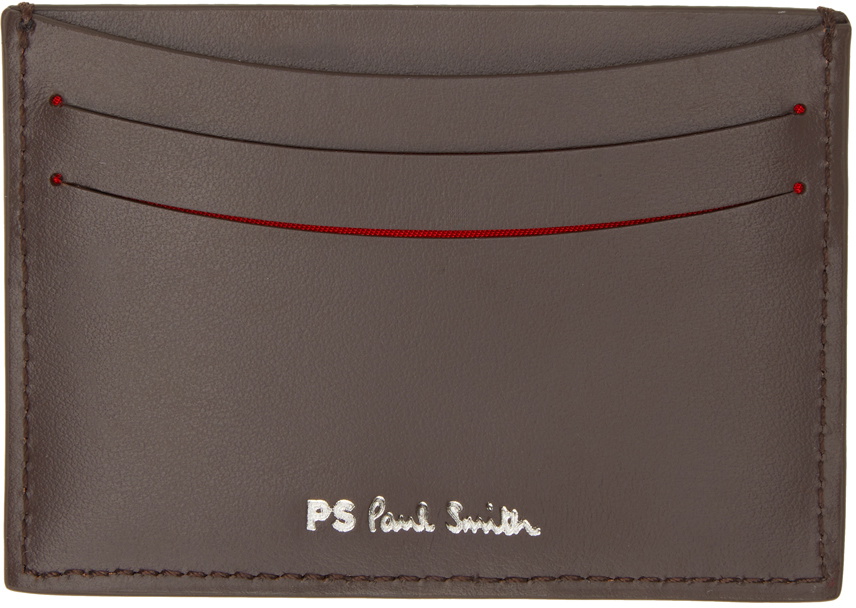 PS by Paul Smith Brown Zebra Card Holder