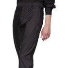 Prada Black Nylon Full Side Zip Trousers