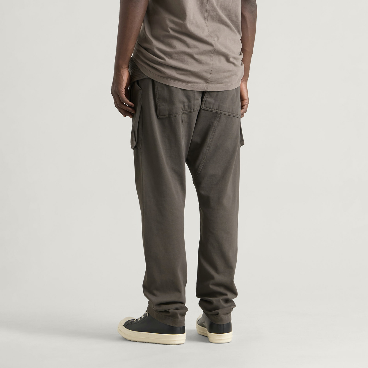 Rick Owens DRKSHDW Men's Creatch Creah Cargo Trousers in Gravel