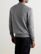 Incotex - Incotex Slim-Fit Cashmere and Silk-Blend Polo Shirt - Gray