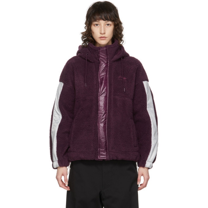 Photo: Li-Ning Purple Fleece Hooded Jacket