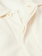 Zegna - Cotton and Silk-Blend Terry Shirt - White