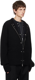 Jil Sander Black Cardigan & Vest Set