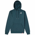 New Balance Men's NB Essentials Embroidered Hoody in Teal