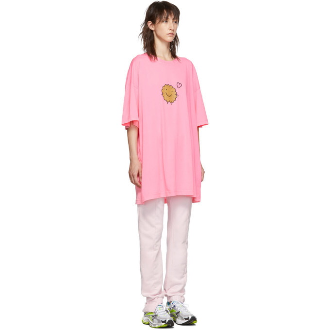 VETEMENTS Two-Pack Pink Milk Cookie Couple T-Shirt Vetements