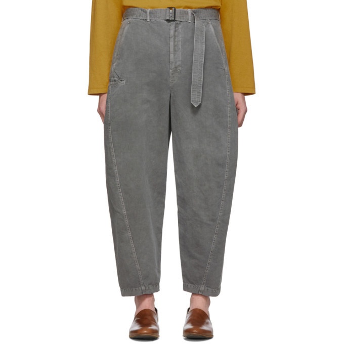Photo: Lemaire Grey Twisted Chino Trousers