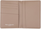 Maison Margiela Beige Four Stitches Card Holder