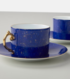 L'Objet - Lapis set of 2 teacups and saucers